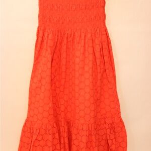 Strapless Coral Dress